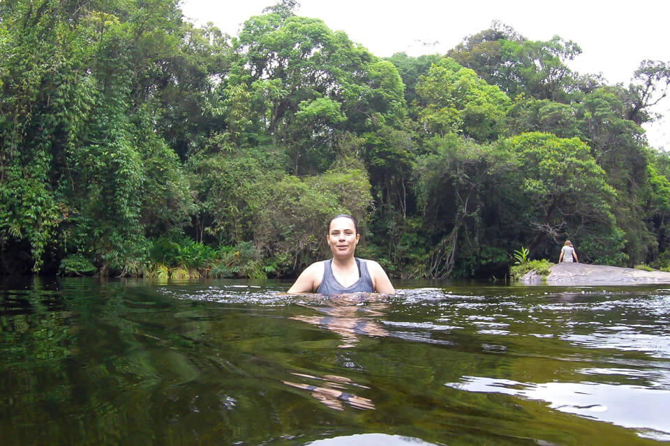 Pura Aventura - banho de rio no Parque das Neblinas