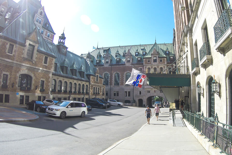 Área interna do Chateau Frontanec, Quebec City - Canada