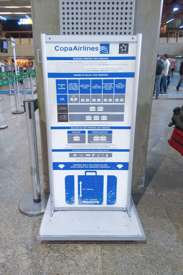 Como é voar Copa Airlines? informações sobra a bagagem