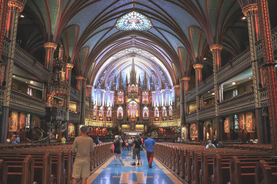 O que fazer em Montreal? Basílica de Notre Dame de Montreal
