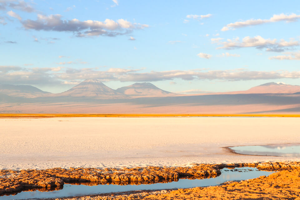 Onde ver o pôr do sol no Atacama Laguna Tebinquiche 