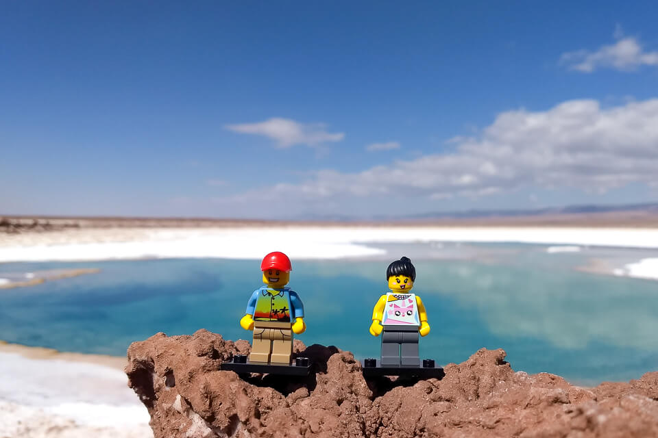 Pode entrar nas Lagunas Escondidas de Baltinache - Deserto do Atacama