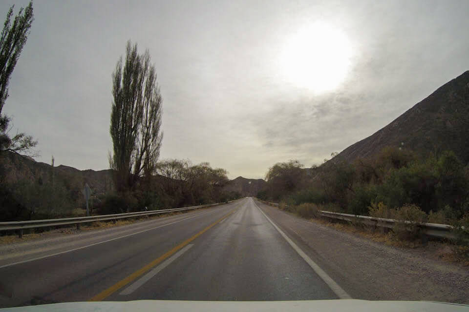 estrada de Tilcara a Humahuaca, Jujuy, Argentina