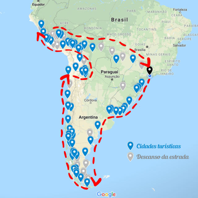 tirar os planos do papel - expedição América do Sul de mini motorhome