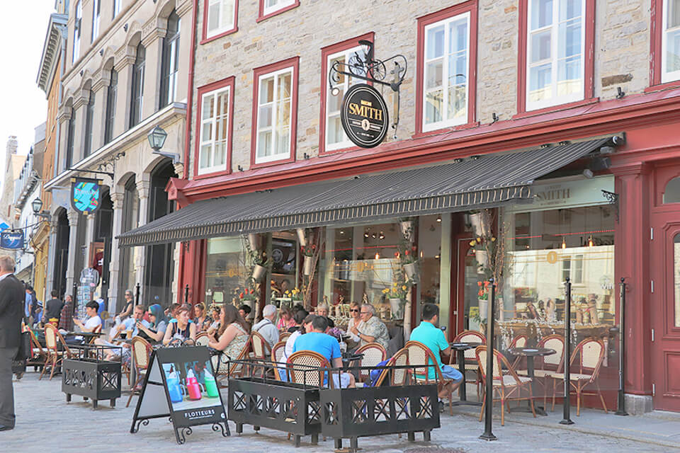 Onde comer em Quebec? Cafeteria da Place Royale