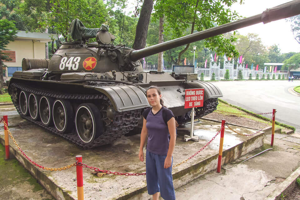 Museu sobre a guerra no vietna em Ho Chi Minh